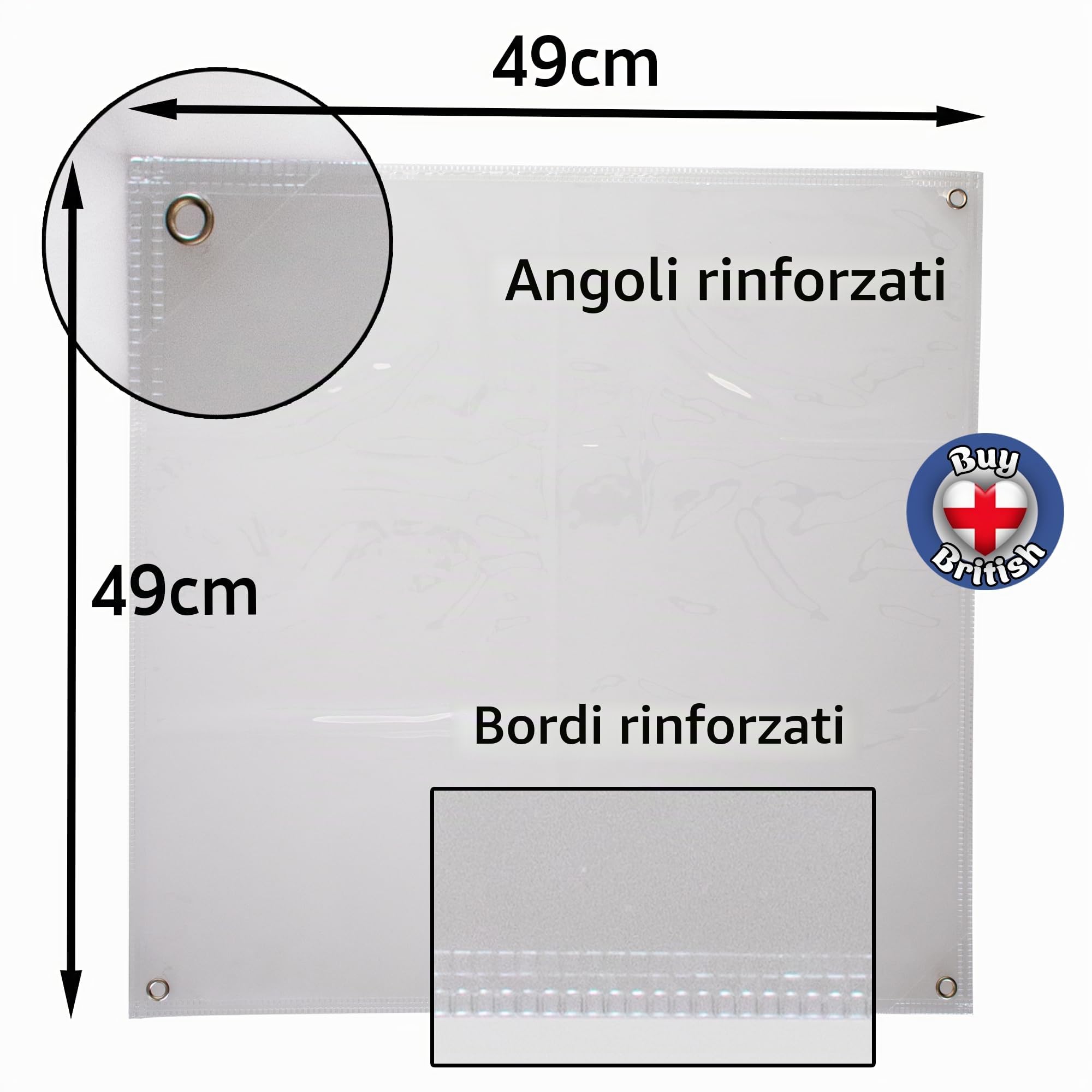 Set di 6 fodere protettive in plastica trasparente per sedie da pranzo, per proteggere la sedia della cucina, in PVC resistente con lacci bianchi, rimovibili e riutilizzabili