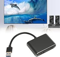 Zunate USB3.0 Dual HDMI Adapter - 1080P Külső Videokártya Két Monitor Csatlakoztatásához, 4 Megjelenítési Mód, Plug and Play 9