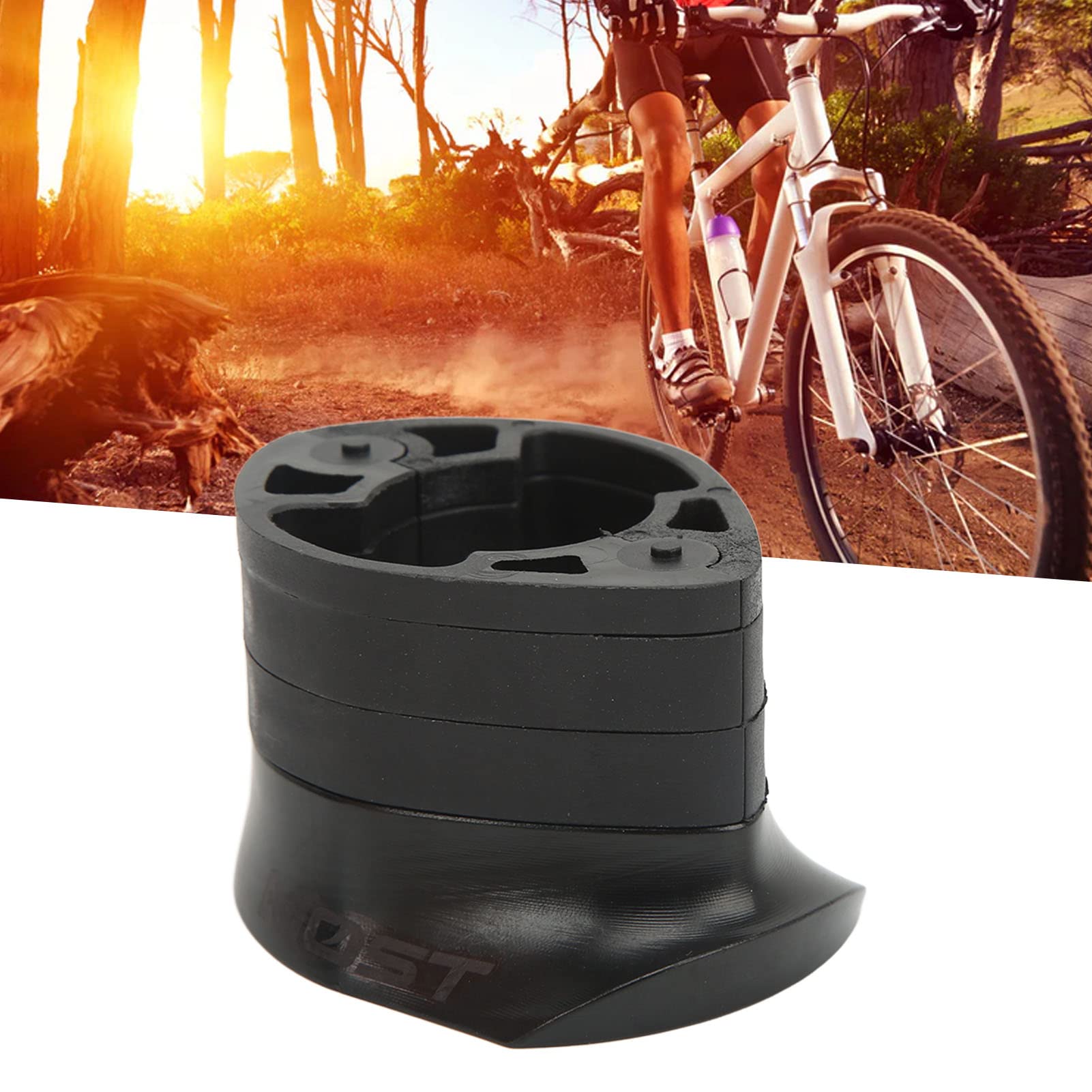 Xolsurg Bicycle Handlebar Gasket Road Bike Plastic Spacer for Most F Series Lightweight and Portable Black