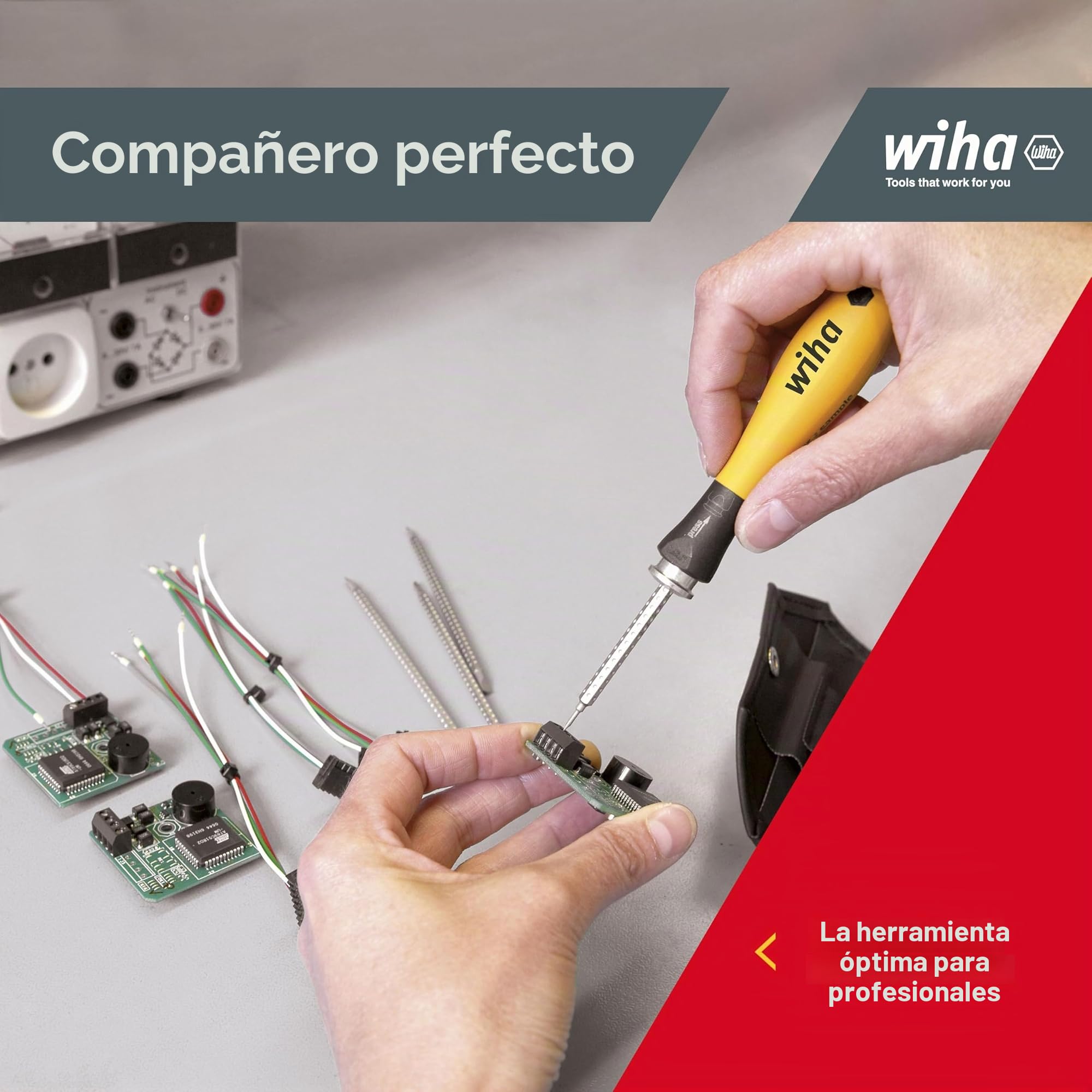 Juego de destornilladores con varillas intercambiables SYSTEM 4 ESD 2691 T11 SYSTEM 4 SET 11-tlg; SF-telescopic ESD, Rolltasch
