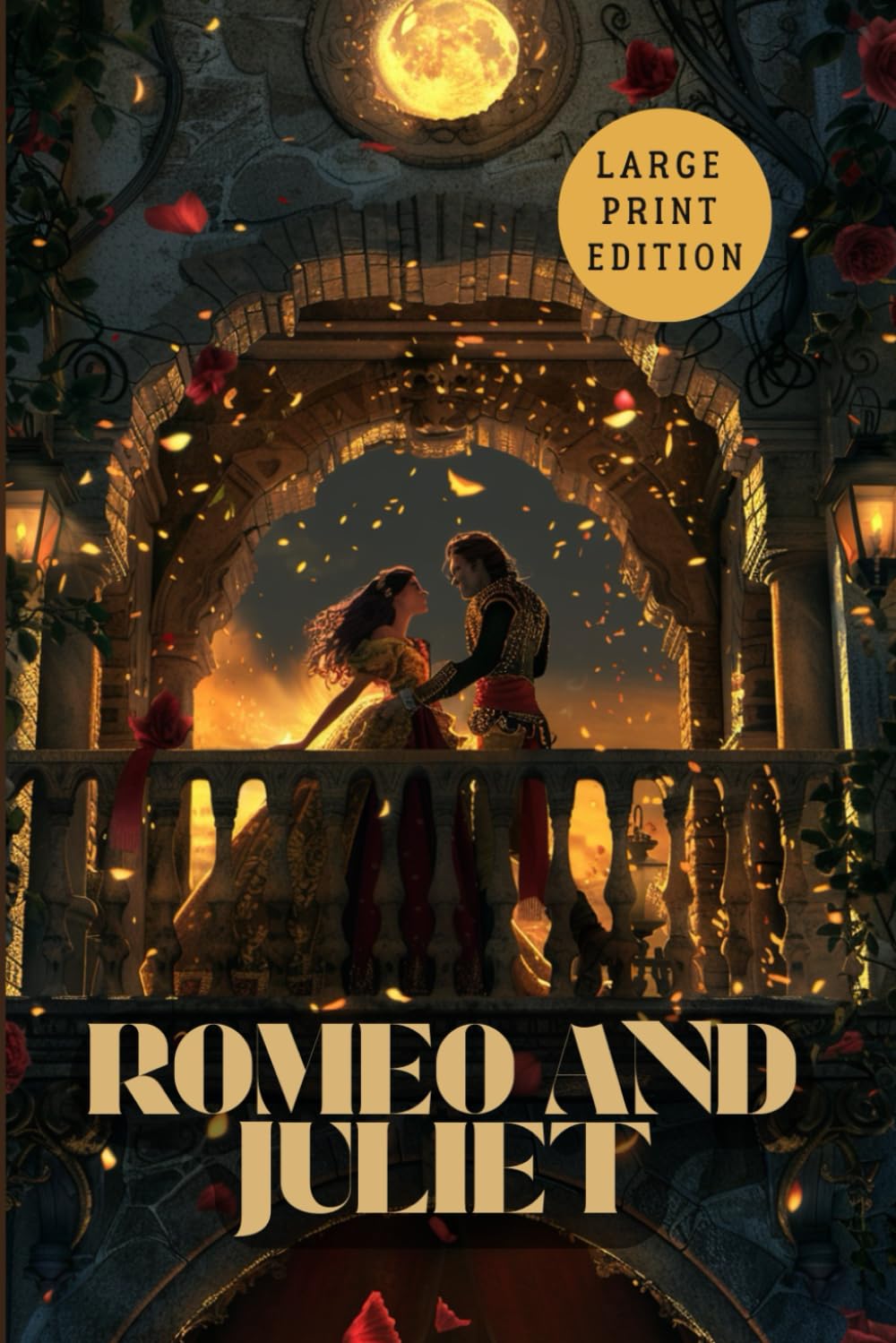 ROMEO AND JULIET (LARGE PRINT EDITION): A poetic drama of fatal love, honor, and the tragedy of youth in a world torn by enmity.
