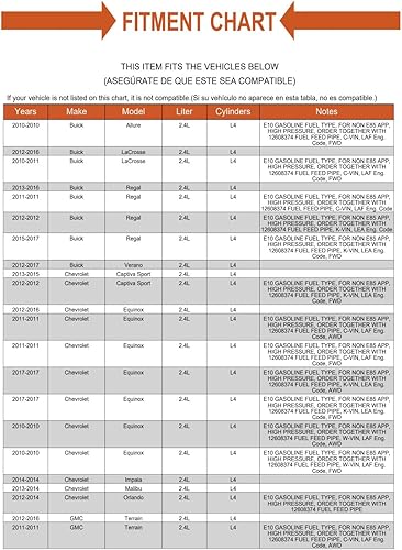 Miniatura 2 de Bomba de combustible eléctrica se adapta al tipo de combustible de gasolina Buick E10, se adapta a la aplicación NON E85, ALTA PRESIÓN, PEDIDO JUNTO
