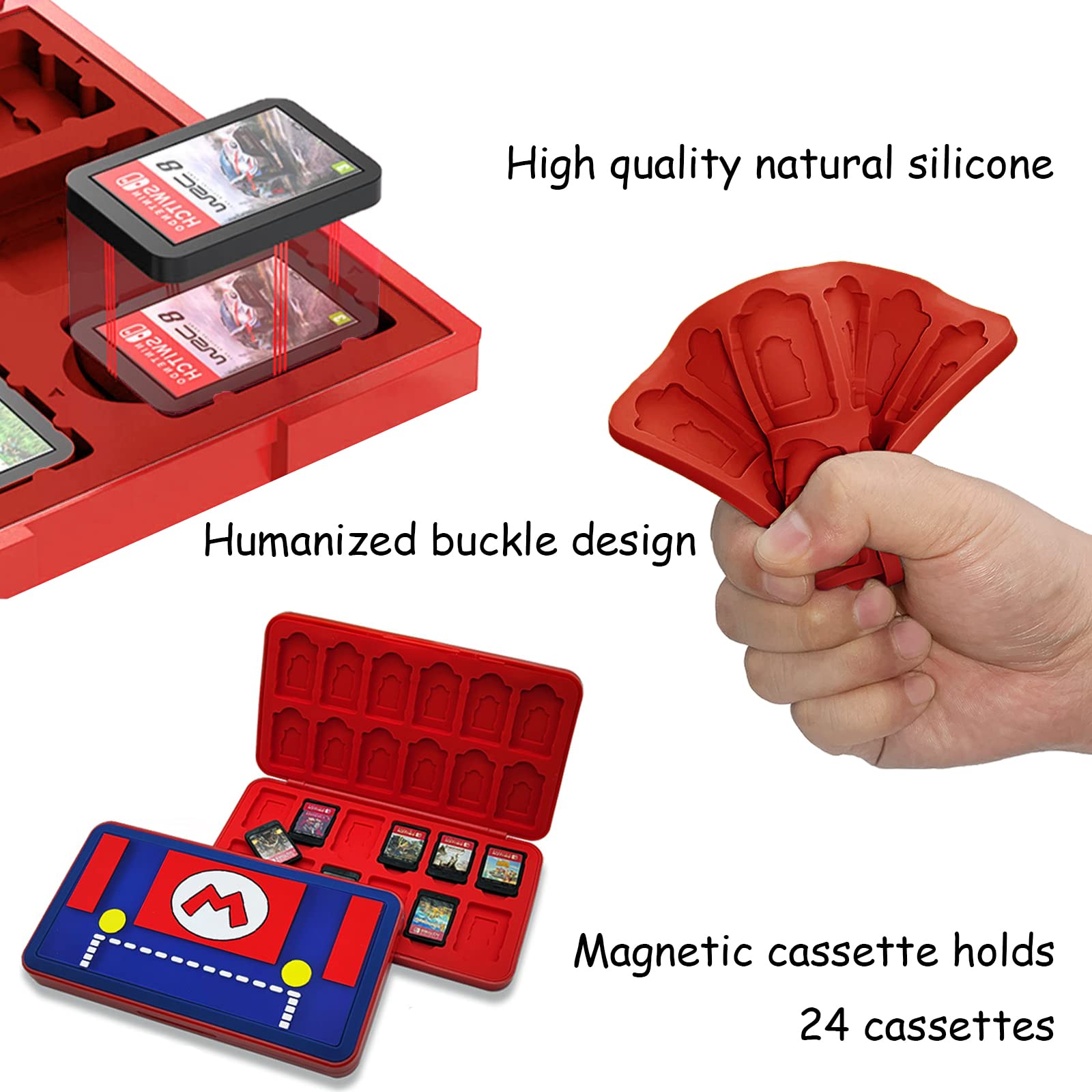 Amazon.com: doepeBAE Game Card Case for Nintendo Switch,3D Relief  
