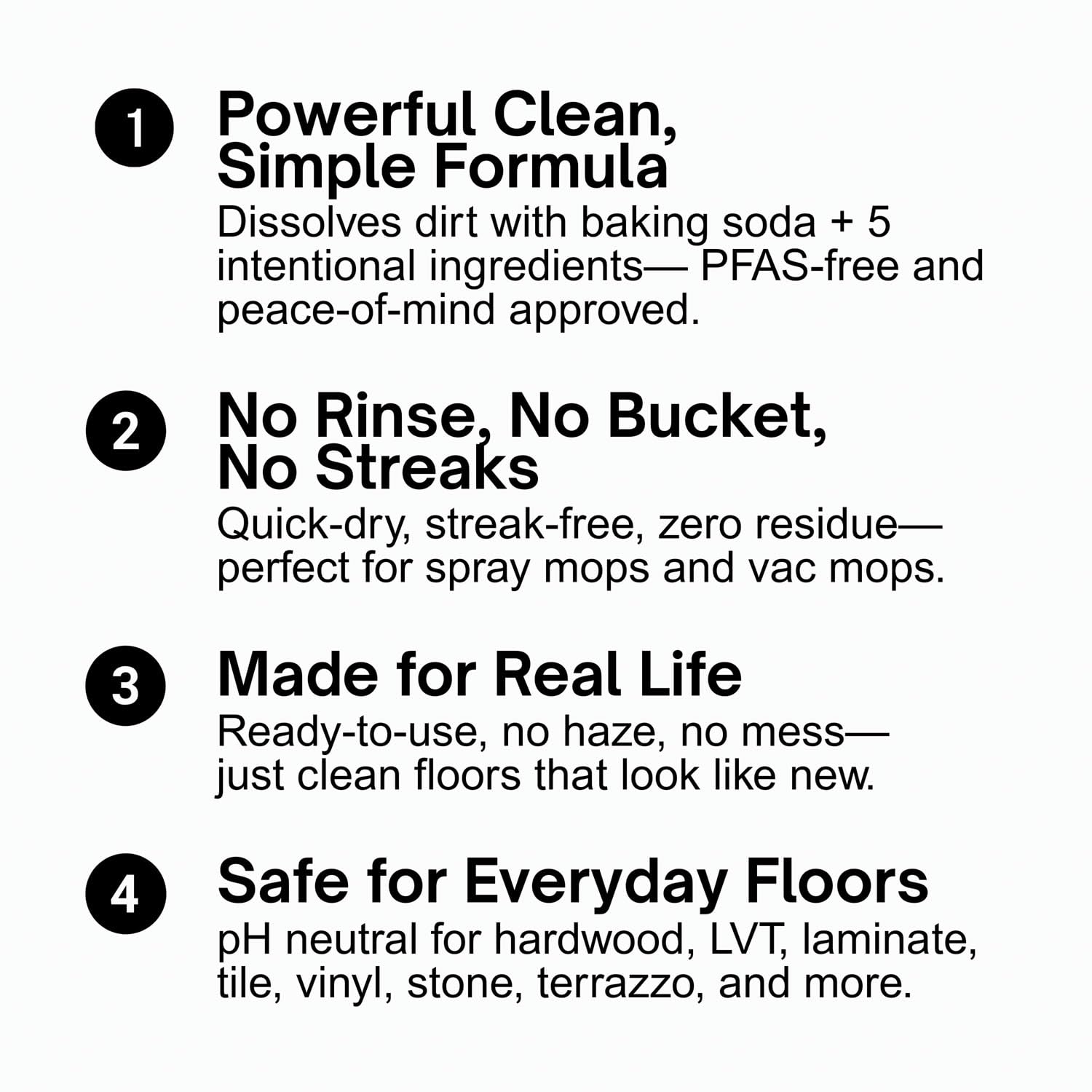 Quick Shine Limpiador de suelos para mascotas a base de plantas, 27 onzas, listo para usar, elimina la suciedad, sin rayas, sin enjuague, madera dura, laminado, tablón de vinilo de lujo LVT y