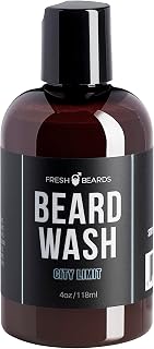 City Limit Beard Wash - Teakwood & Lavender Fragrance - Soothing Anti-Itch Shampoo and Softener for Healthy Beard Growth and Dandruff Prevention