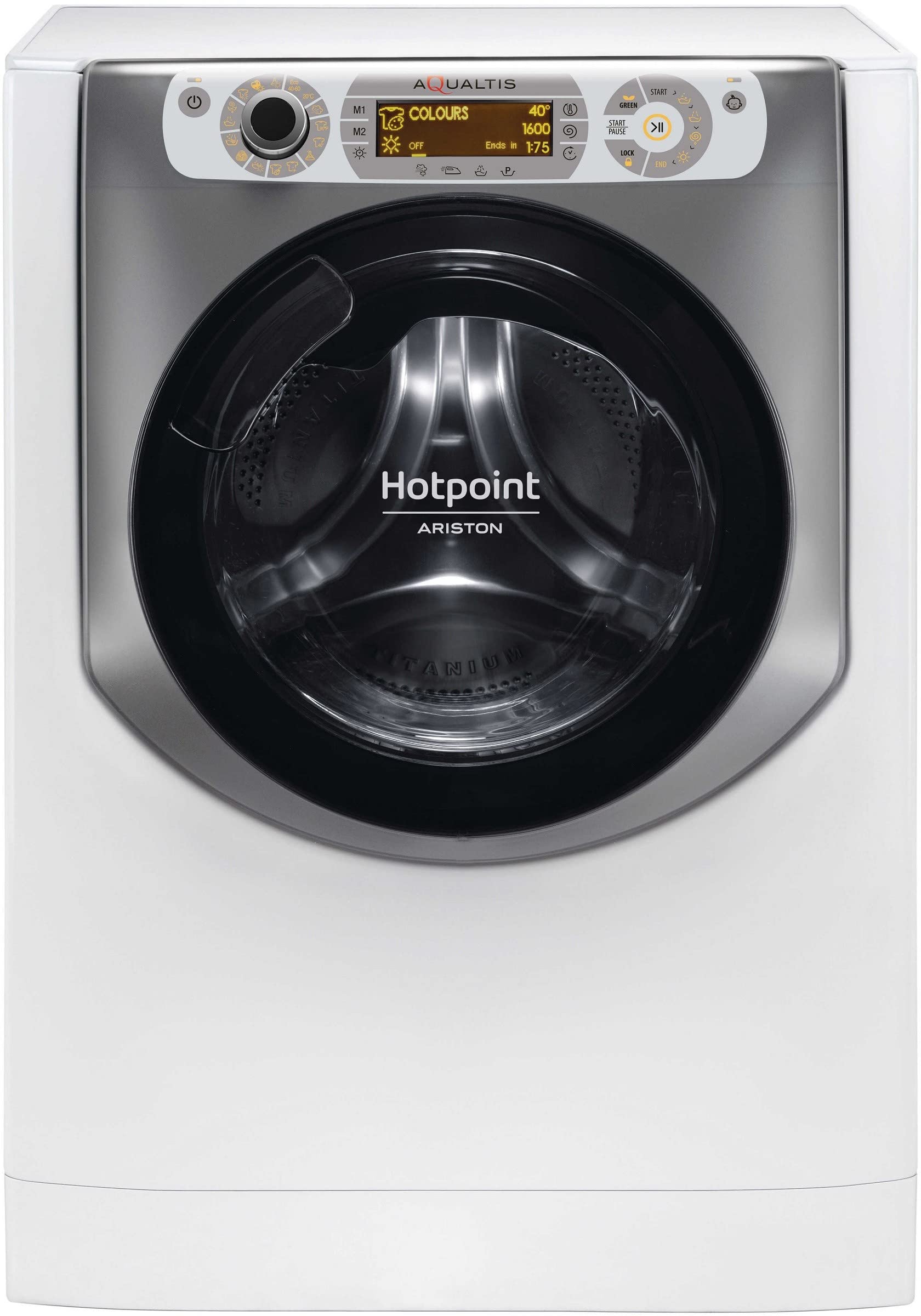 Hotpoint AQD1072D 697 EU/A N Lave-linge séchant, 10 kg de lavage et 7 kg de séchage, moteur Inverter