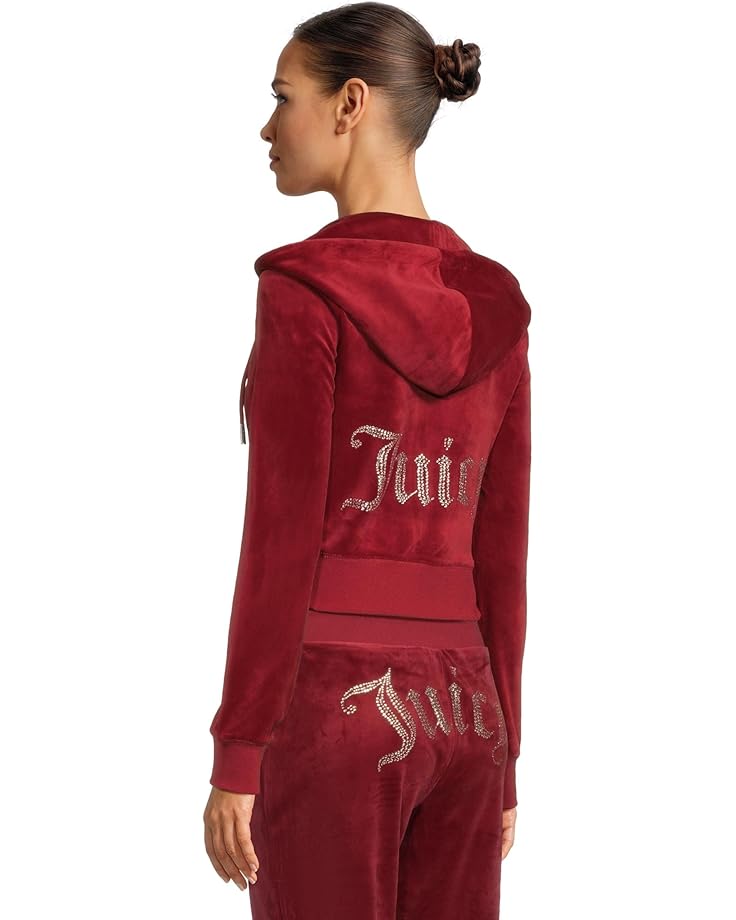 Juicy Couture Solid Classic Juicy Hoodie With Back Bling - #3 of 5
