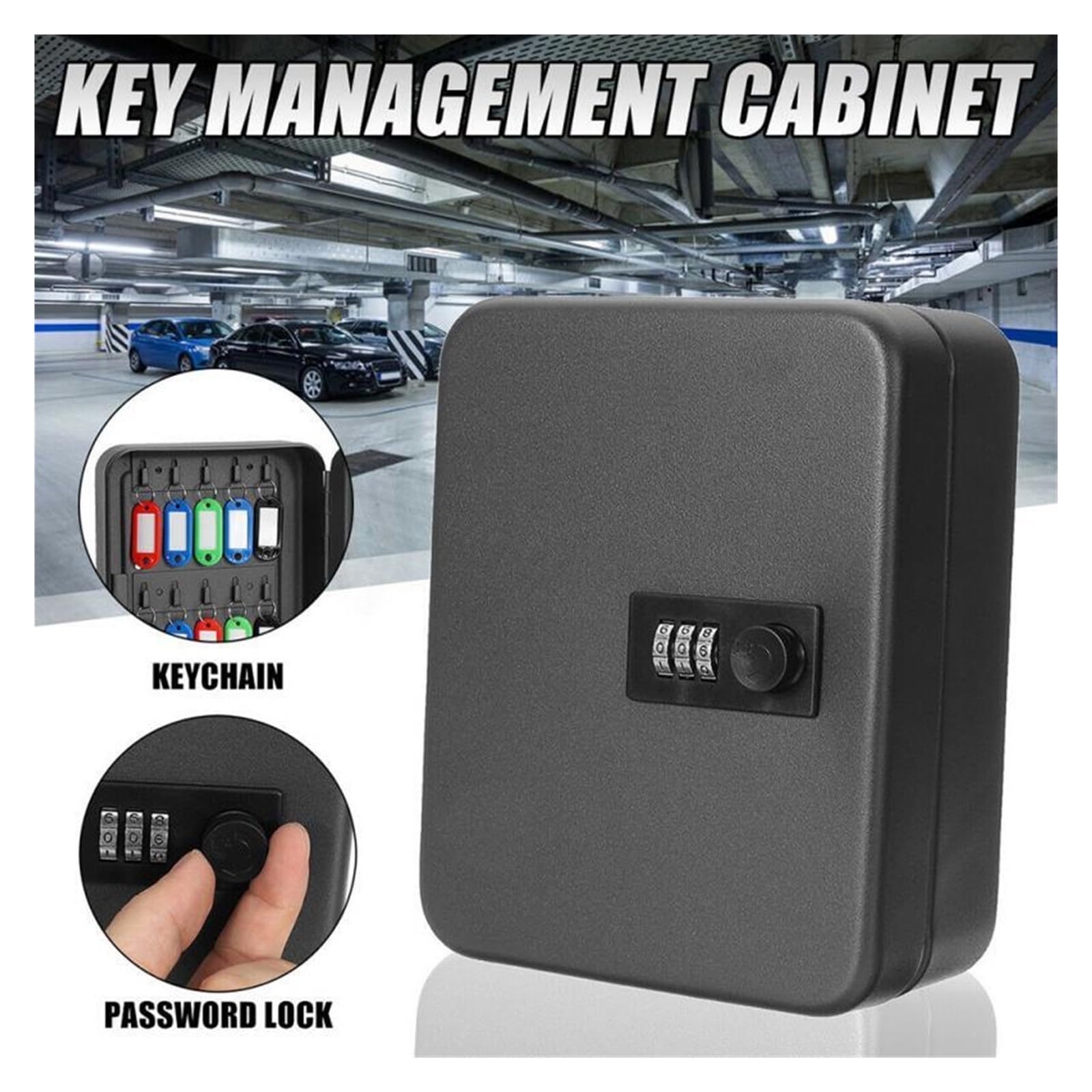 Cassetta Di Sicurezza Con Serratura A Combinazione Domestica Cassetta Di Sicurezza Con Password In Metallo Con Serratura(White)