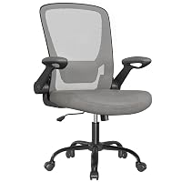 SONGMICS Sedia da Ufficio Girevole, Sedia di Rete da Computer Ergonomica