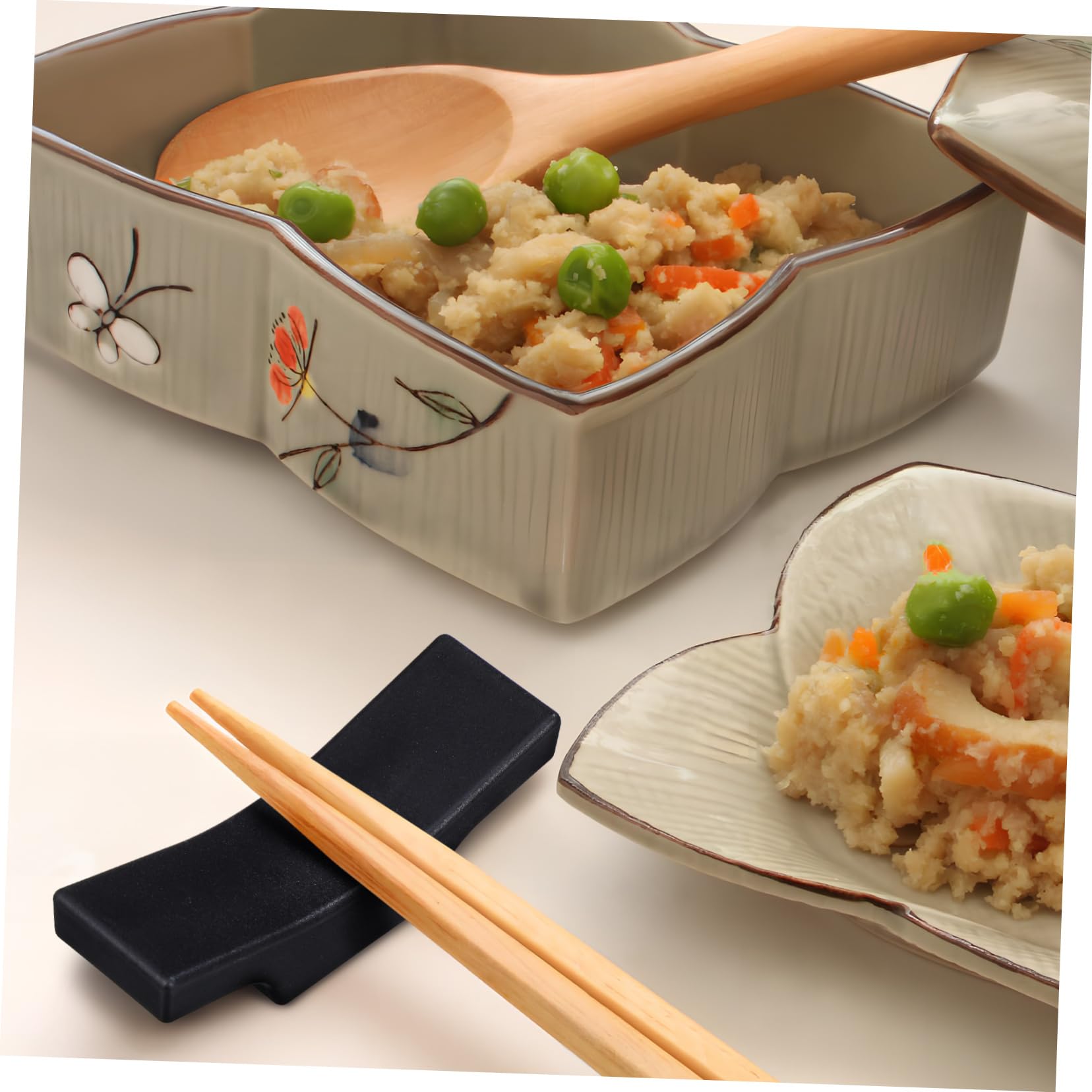 NAMOARLY 8 Pcs Chopstick Holders Metal Chopstick Holder Desktop Fork Rest Alloy Cutlery Rest