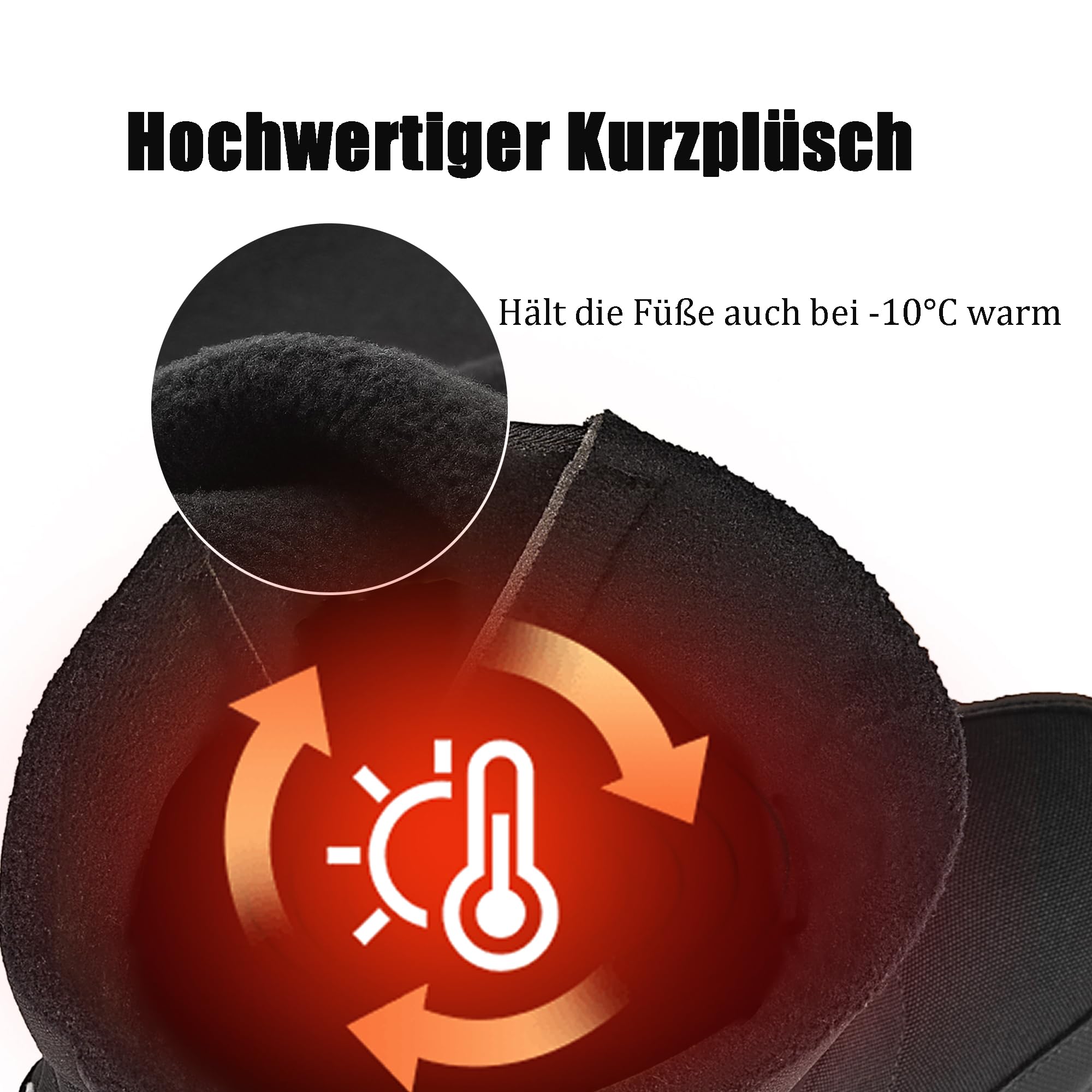 TLOLA Winterstiefel Herren Wasserdicht Winterschuhe Warm Gefüttert | Schneestiefel Leicht Wanderschuhe Trekkingschuhe Rutschfest Stiefel Herren Ski Outdoor Boots Herren
