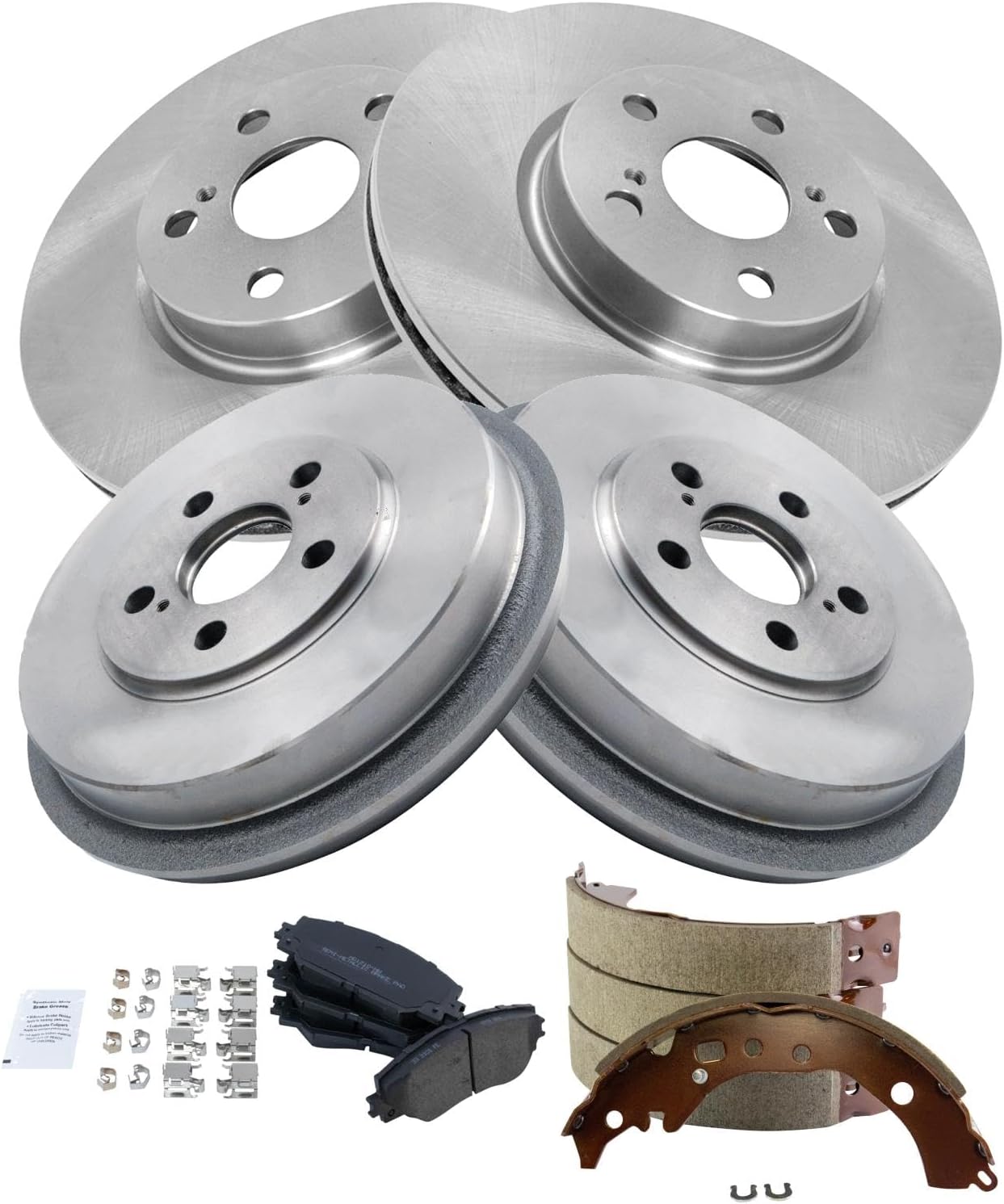 Front & rear brake pad & rotor kit for 2008-2014 Scion xD