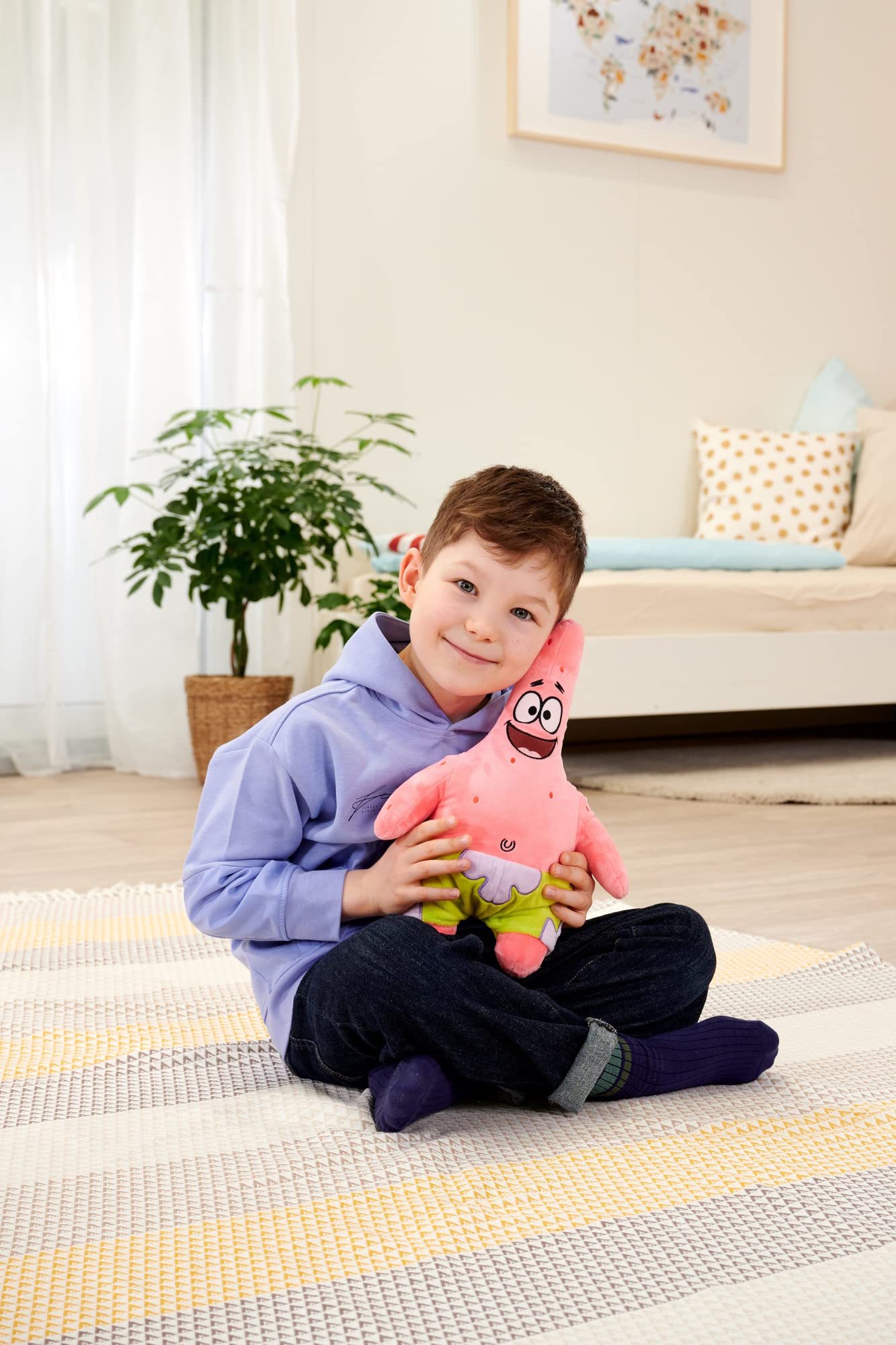 Simba 109491001 Sponge Bob, maskotka pluszowa Patryk Rozgwiazda, 35 cm