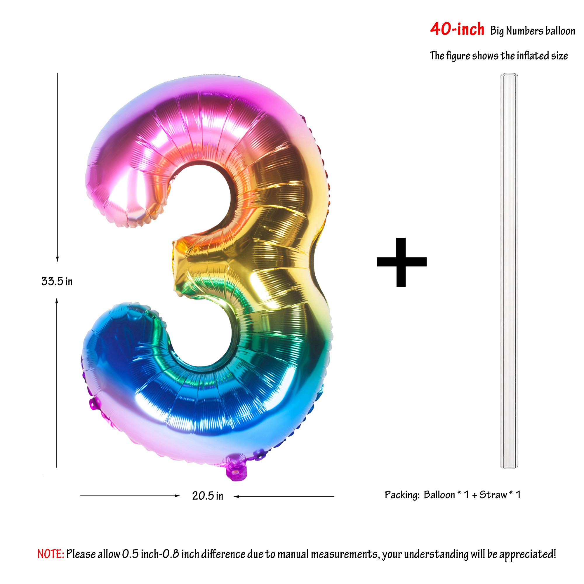 Red 0 balloon 40 Inch Giant Helium Foil Number 0 to 9 Red Balloon Birthday Wedding Party Digital Decorations (Number 0) — view 654