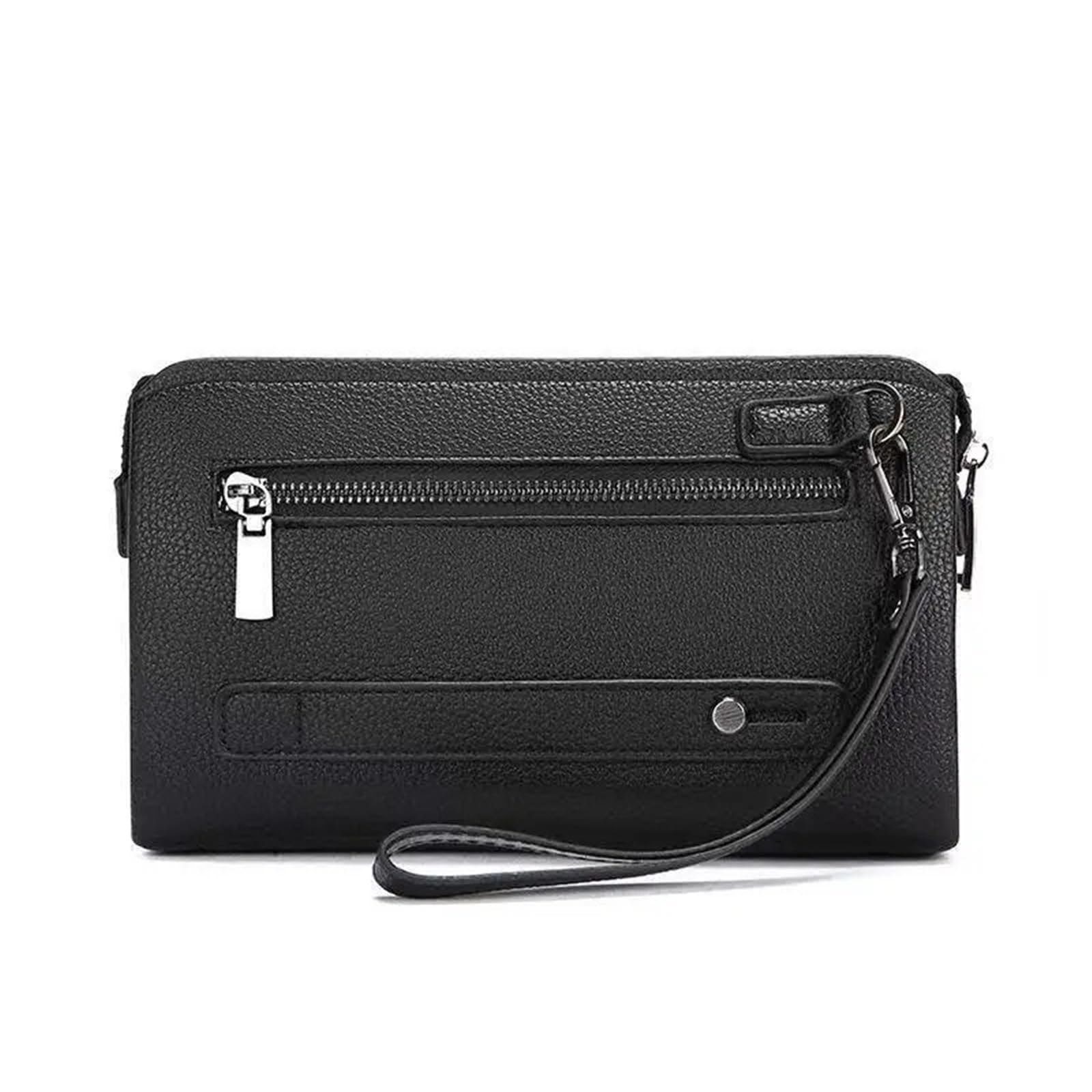 Pochette Uomo Pochette da uomo con blocco delle impronte digitali, antifurto, portafoglio di grande capacità