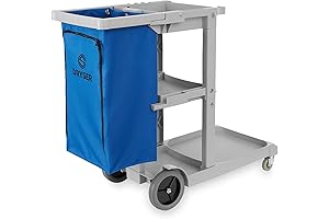 Commercial Janitorial Cleaning Cart on Wheels