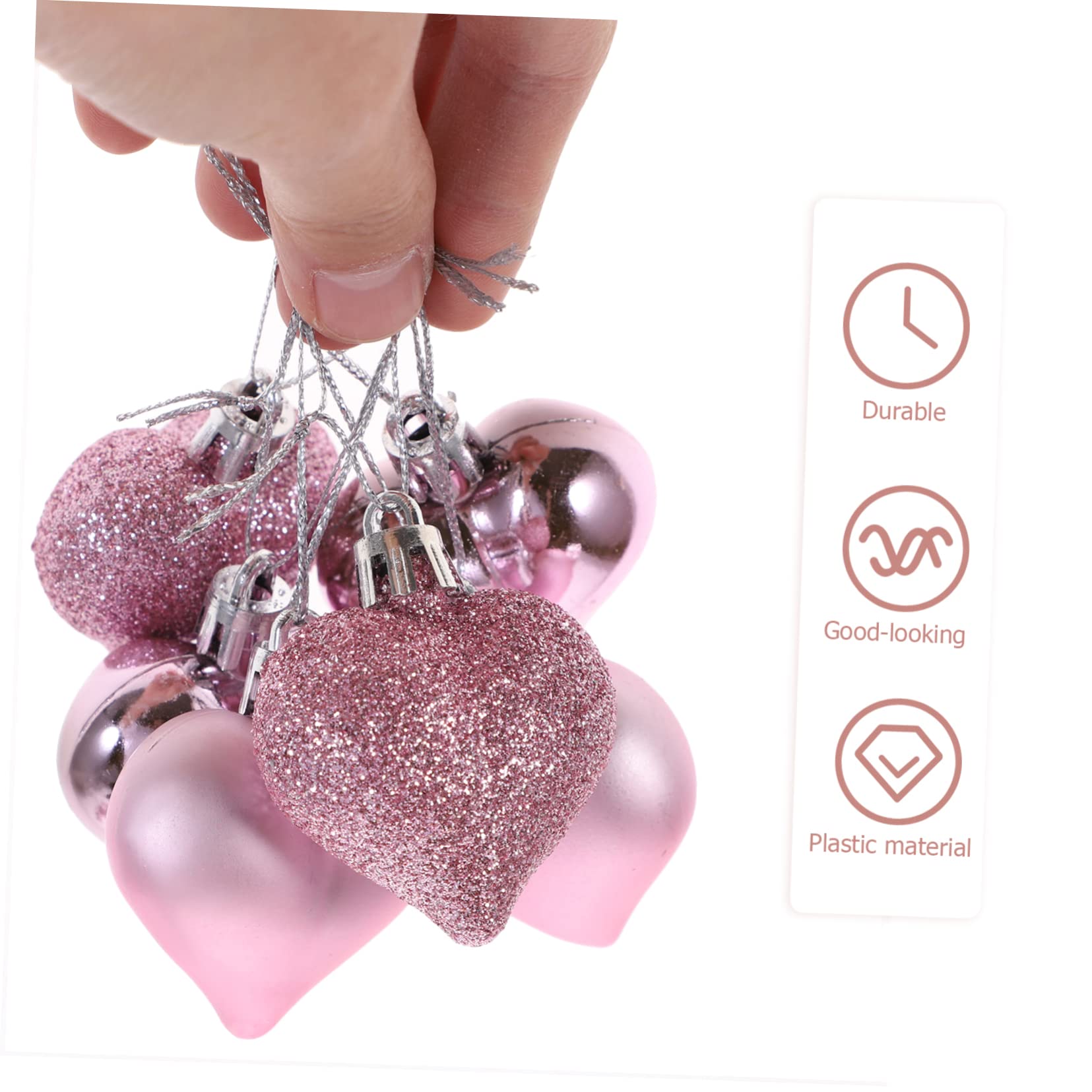DECHOUS 96piezas Adorno Colgante Corazón para Decoración De San Valentín Decoración De Bodas y Fiestas Accesorio Creativo y Duradero para Festivos