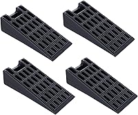 Vista 1 de Tope de puerta, paquete de 4 topes de puerta de goma flexible, soporte de cuña, niveladores de muebles de bricolaje para puertas, mesas de mejoras