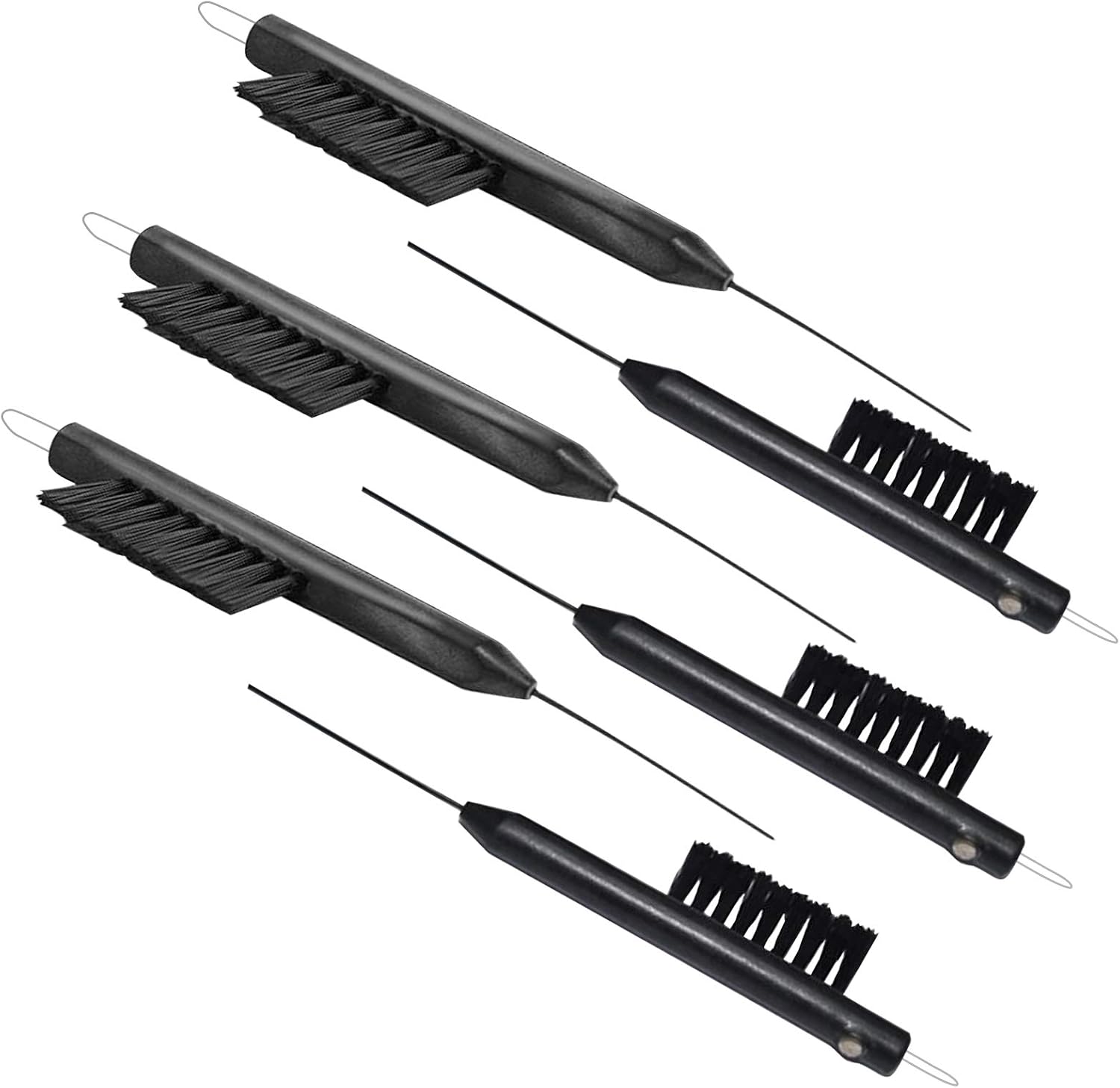 Hearing Aid Cleaning Brush with Magnet, Wax Loop and Built in Vent Cleaner | Airpods & Earbuds/Headphones Cleaning Brush. (Package of 6 Brushes)