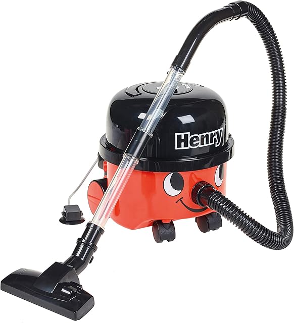 Casdon Henry Vacuum Cleaner. Toy Vacuum Cleaner For Children Aged 3+. Looks And Works Just Like The Real Thing Single( 23.2 x 21.2 x 22.8 cm)