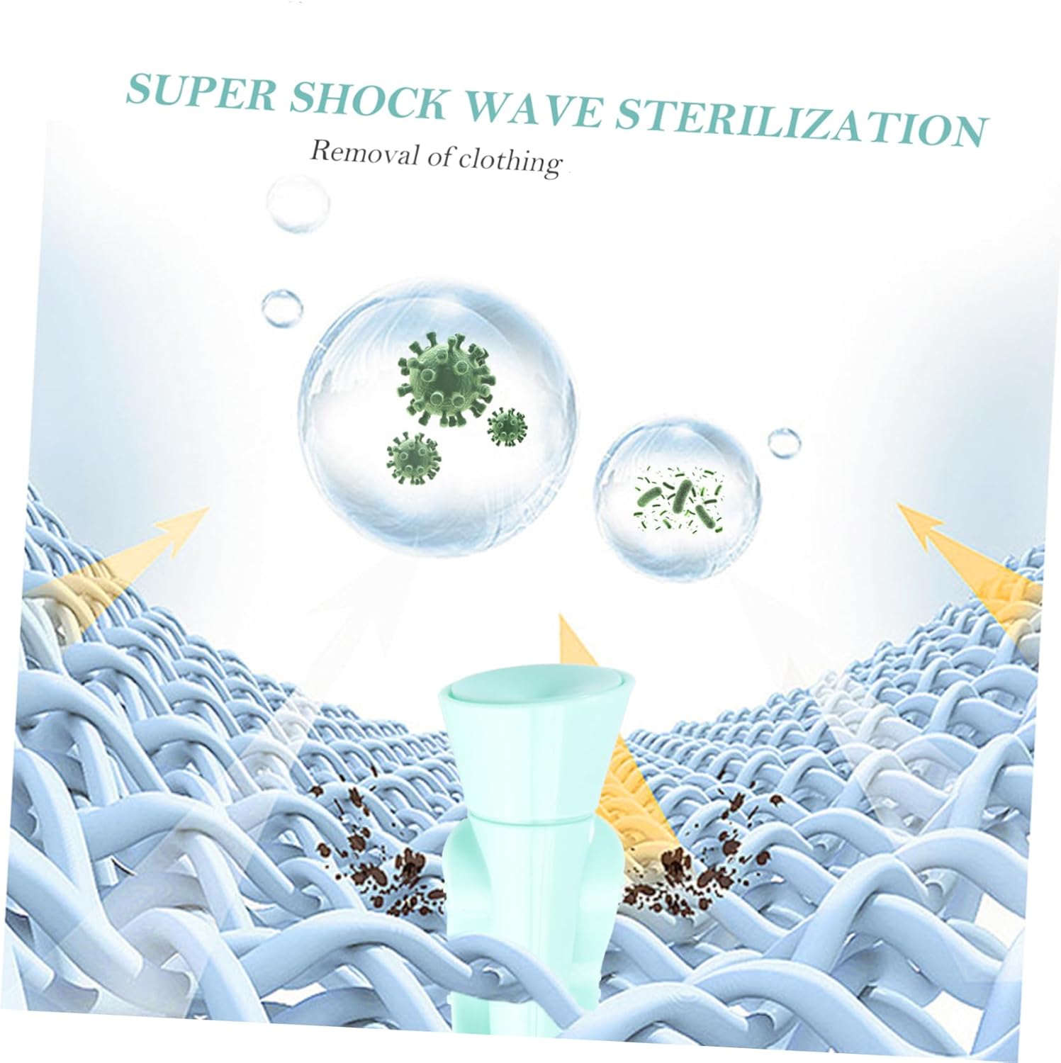 NUOBESTY USB Portable Mini Washing Machine Ultrasonic Rod Washer for Travel Dormitory and Home Use Compact and Efficient Laundry Solution