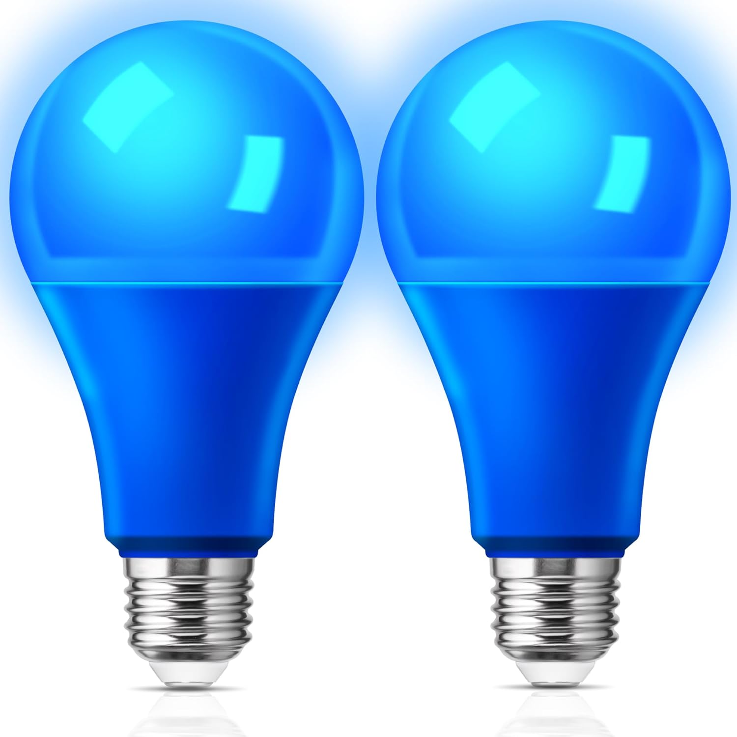 KINDEEP Blue Light Bulbs A21, 13W Equivalent 100 Watt Blue Colored