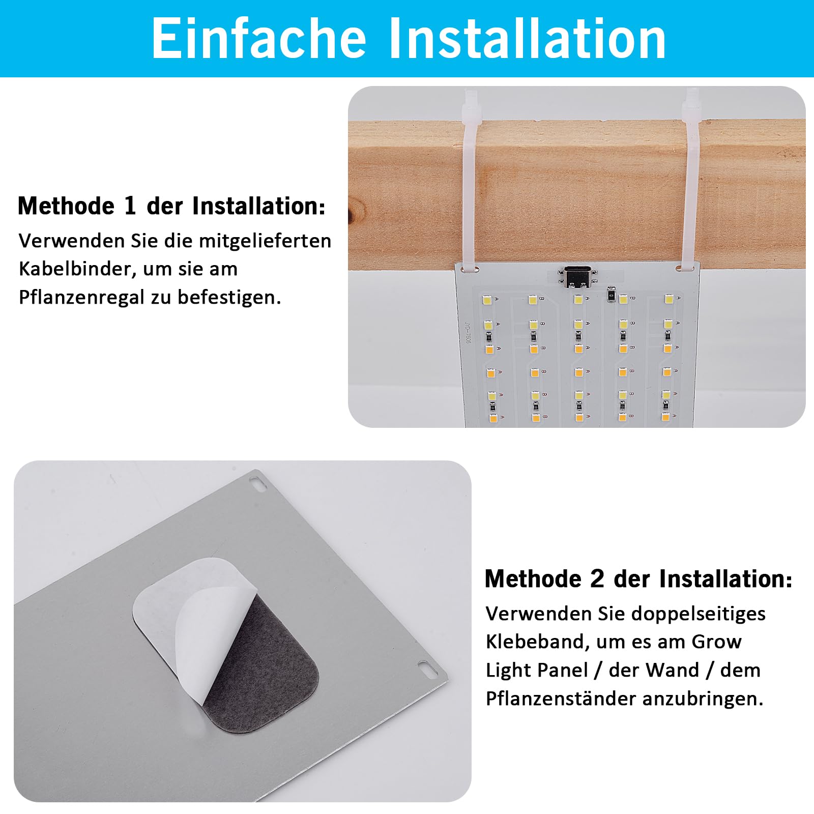 FIVAVA Lampe Horticole LED Spectre Complet, 135 LED x 4 Pièces Lampe Plante Intérieur, Lampes de Croissance Horticoles, Lumière de Croissance avec Minuterie, 10 Niveaux de Luminosité
