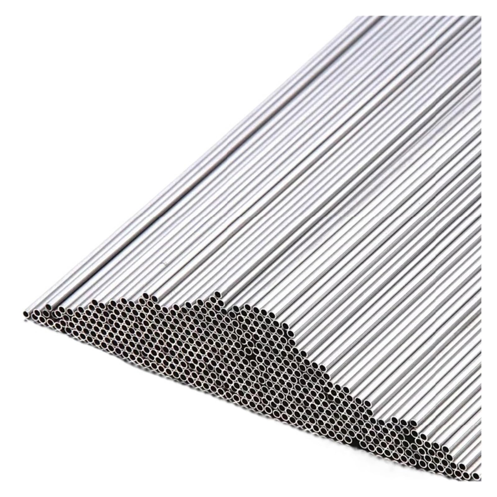 Dyjlpp One Color 6063 Aluminum Alloy Pipe Thin-Walled Round Straight Tube, 0.2-0.25Mm Thickness, 4-10Mm Od, 300-500Mm Length(Od1.5 X Id1mm-500Mm)