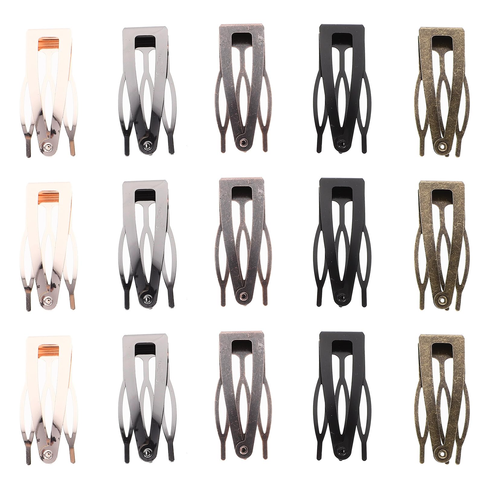 40 Metall Haarspangen mit Schnappverschluss Stabile und Elegante Haarklammern für Damen und Mädchen Accessoire für Verschiedene Anlässe