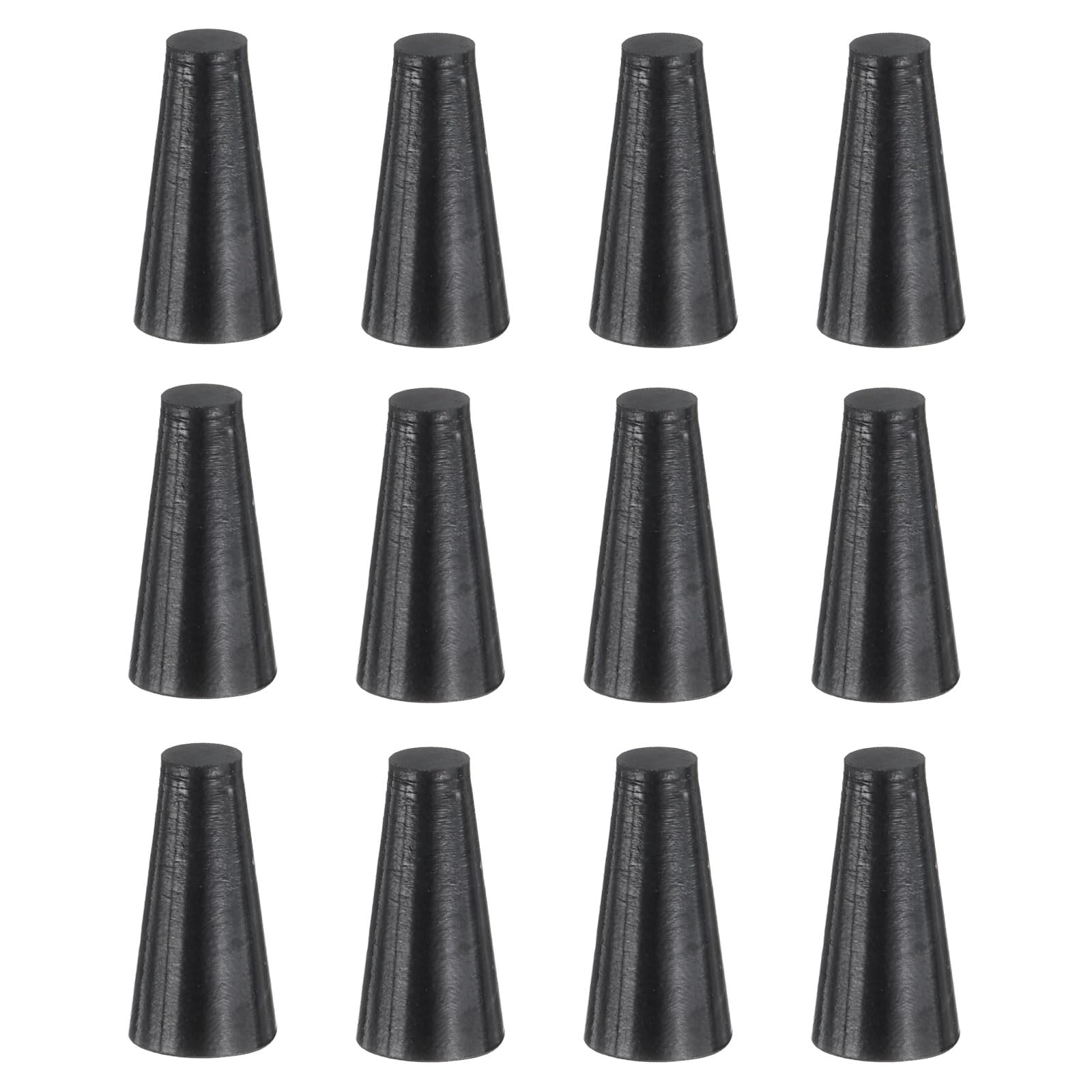 uxcell 12 Pcs Silicone Rubber Tapered Plug, 13mm to 18mm High-Temperature Solid Rubber Stoppers Silicone Plugs for Hole Plugs, Spraying, Coating, Painting Protection, Black, 25mm — Amazon image 13