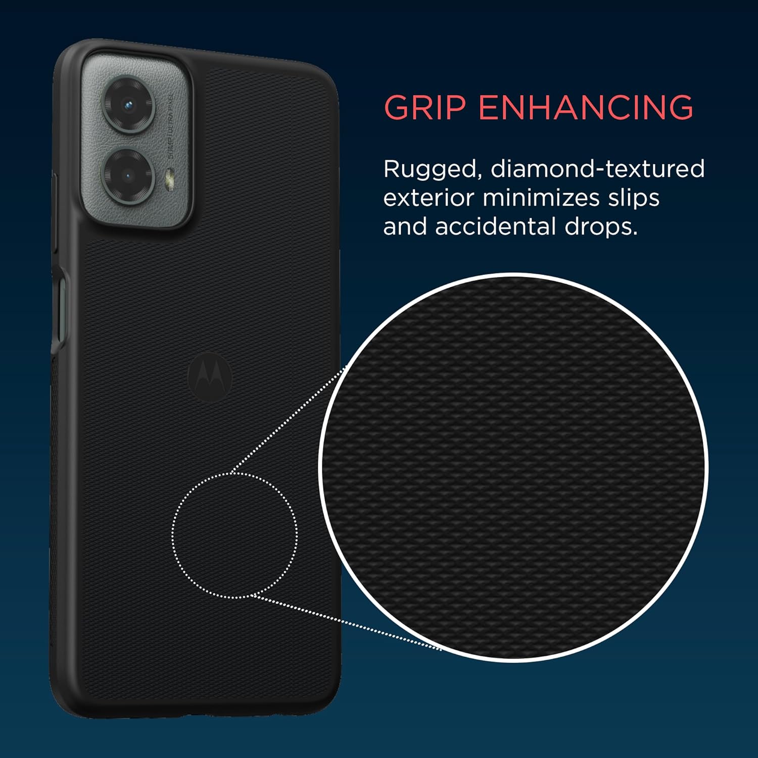Motorola Moto G 5G (2024) Protective Bundle- Phone Case + 9H Tempered Glass Screen Protector - Black