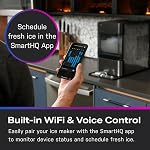 GE Profile Opal 2.0 | Countertop Nugget Ice Maker | Ice Machine with WiFi Connectivity | Smart Home Kitchen Essentials | Black Stainless