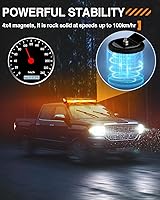 Vista 3 de CO LIGHT Barra de luz estroboscópica LED de 43 pulgadas, 108 chips de alta luz, intensidad intermitente de doble cara, luz estroboscópica