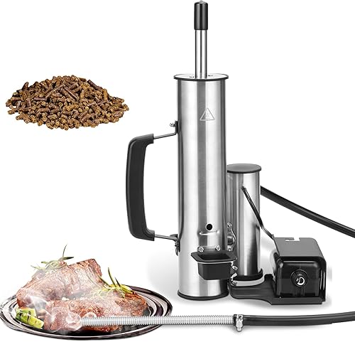 Generador de humo para exteriores, ahumador eléctrico de acero inoxidable, tubo de humo para ahumador de pellets, fumadores calientesfríos con bomba