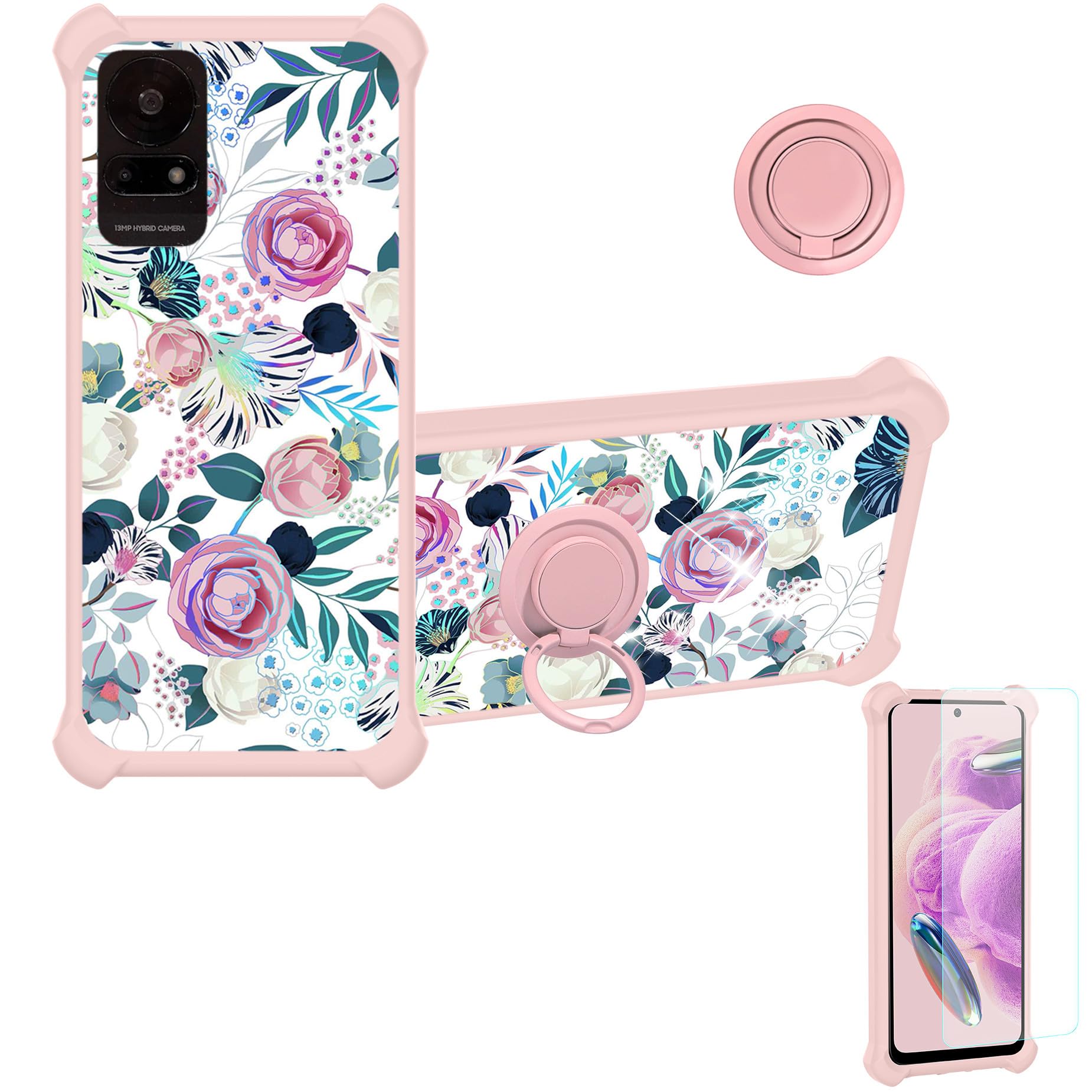 Amazon.com: jioeuinly for TCL K23 K24 Case Compatible for TCL 50 LE 5G Phone  Case Cover [with Tempered Glass Screen Protector][Colorful Reflect Light]  IMDF-HUA3 : Cell Phones & Accessories