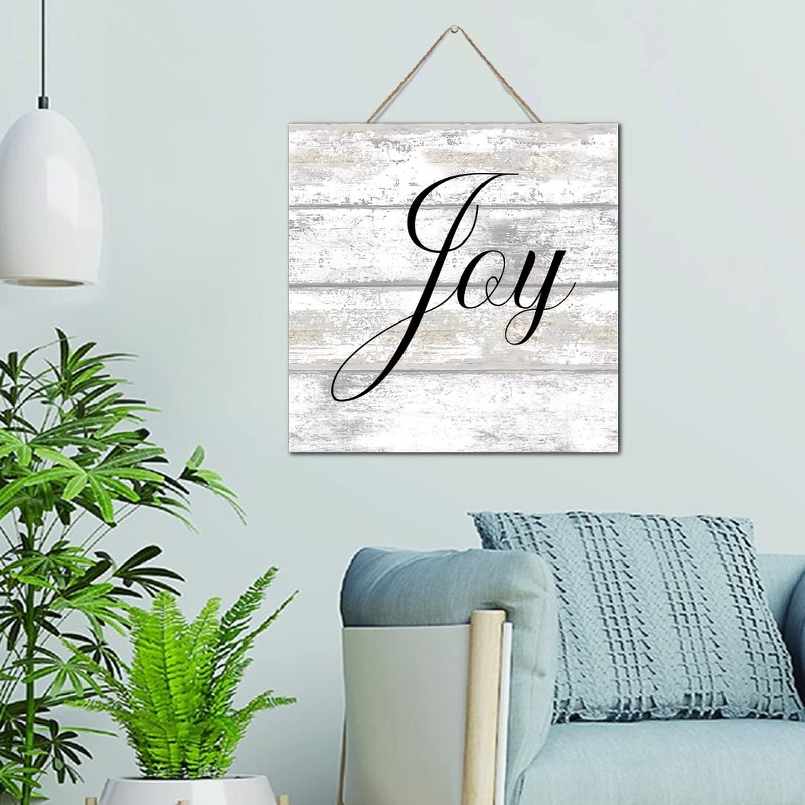 Plaque murale buanderie bois déco rustique suspendre 30 cm