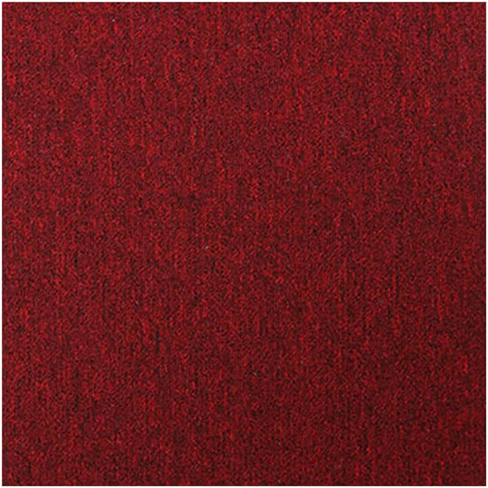 Holywarm 20pcs Carpet Tiles 50x50 cm 5 SQM Carpet Floor Tiles Heavy Duty Non-Slip Flooring Rugs for Commercial Retail, Office, Home, Kitchen, Bedroom, Living Room, Bathroom (Red) โ image 1