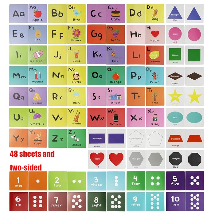 Buy JAKI ABC Flash Cards for Toddlers 24 Years, Toddler Flash Cards