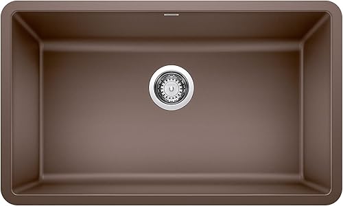 Miniatura 1 de BLANCO 442537 Precis - Fregadero de cocina, tazón individual, café