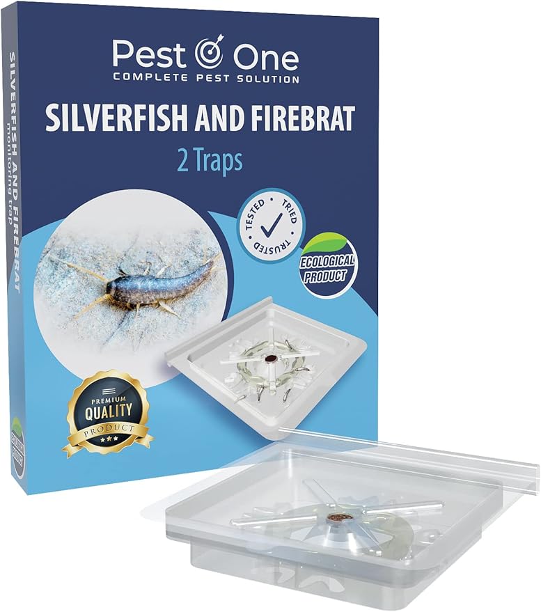 Silverfish and Firebrat Trap PreBaited Monitoring Trap for Silverfish and Firebrats Highly