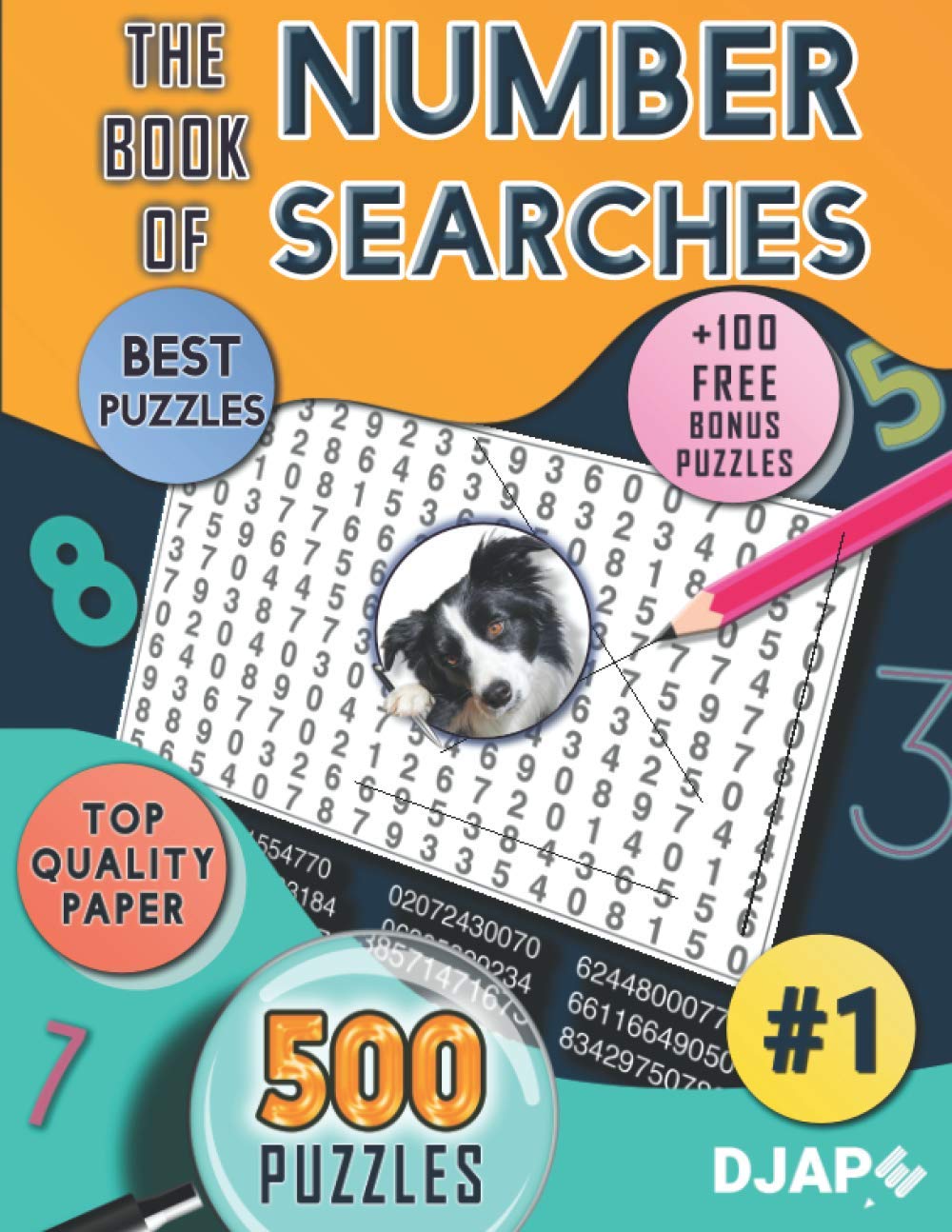 The Book of Number Searches: 500 puzzles (Number Searches Books)