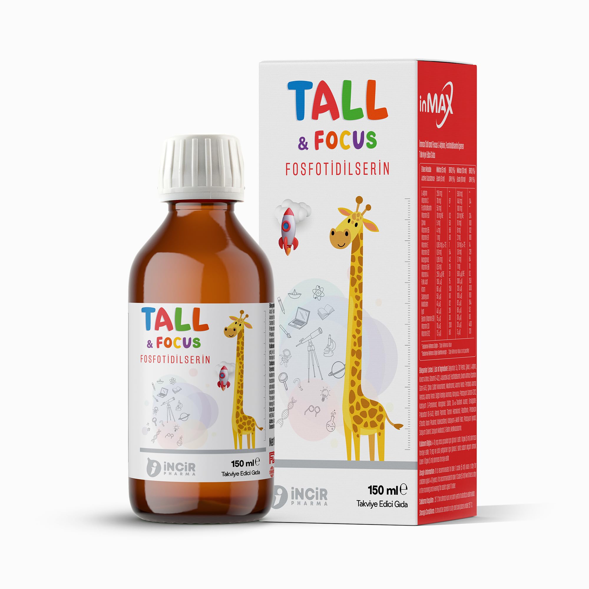 Tall and Focus Şurup 150 ml