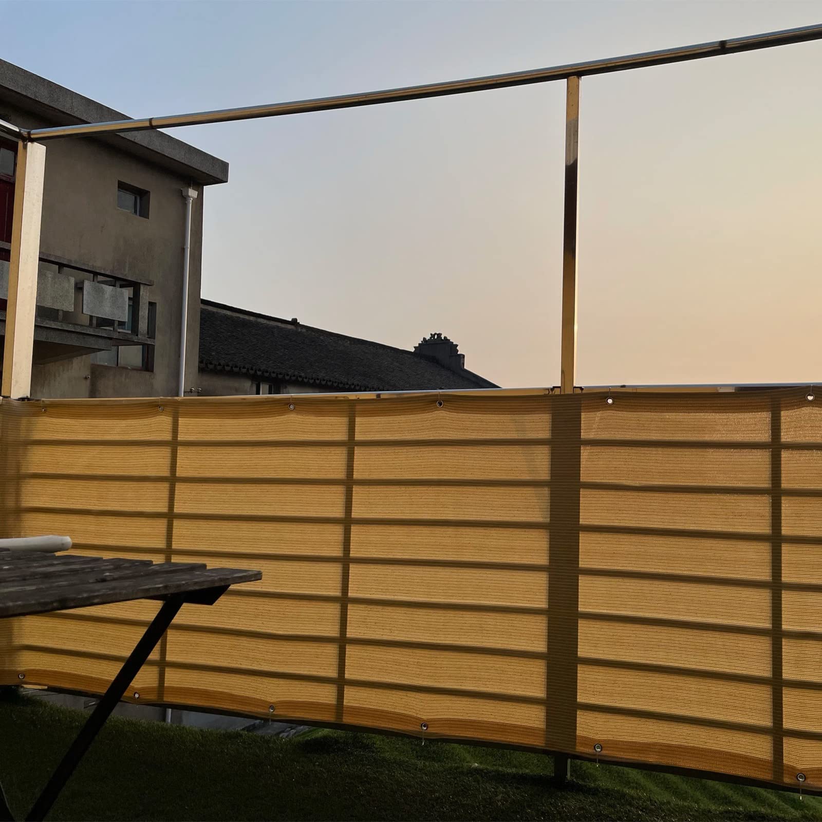 Malla Ocultacion Red de Sombra Tela para Sombra con Ojales 2x8m Toldo Vela Telas para Toldos Exterior Terraza es HDPE 12 Pin Tela para Sombra Resistente a Los 90% Rayos UV Malla Sombreadora