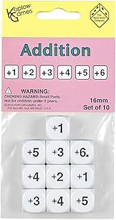 Koplow Games Addition Inc Dice Set (10 Piece) Multicolor, 16mm