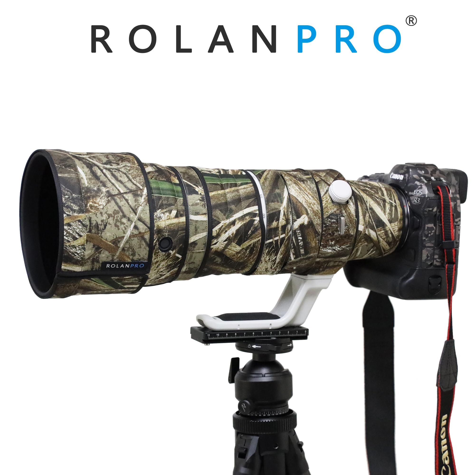 ROLANPRO Cubierta de lente impermeable para Canon RF 100-300 mm F/2.8 L es USM cubierta de lluvia funda protectora para pistolas-#9 hierba impermeable