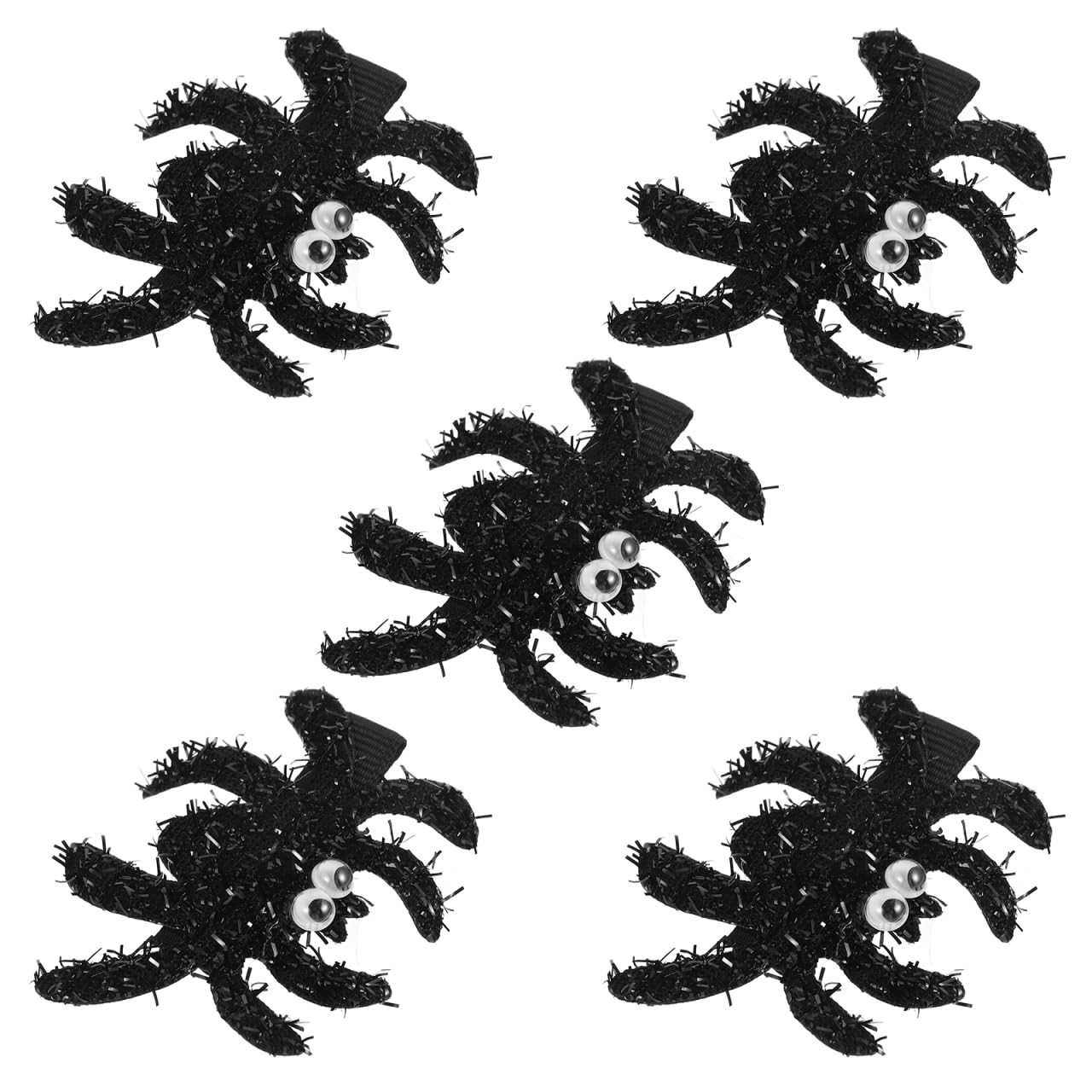Didiseaon 5Pcs Spider Hair Clips for Halloween Costume Party Quirky Hair Barrettes for Boy Girl Halloween Hairpins for Eye-catching Looks Easy to Wear and Remove Fun Accessories for Boys and Girls