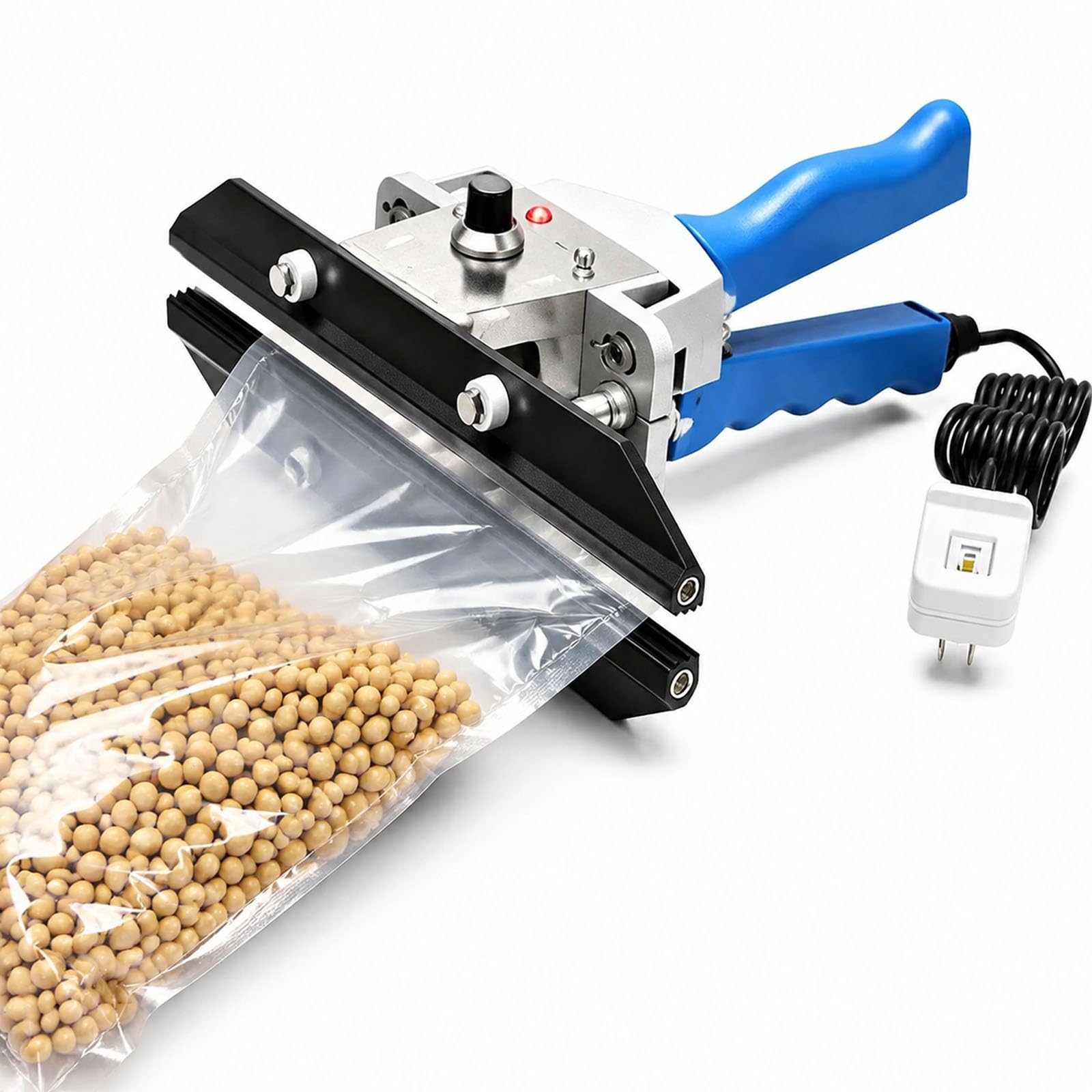 Sigillatore a Calore a Pinza, Macchina Portatile per Sigillare Sacchetti con Temperatura Regolabile 0-250°C, per Sacchetti di Snack, Sacchetti di Carta Kraft, Conservazione Alimentare 30cm