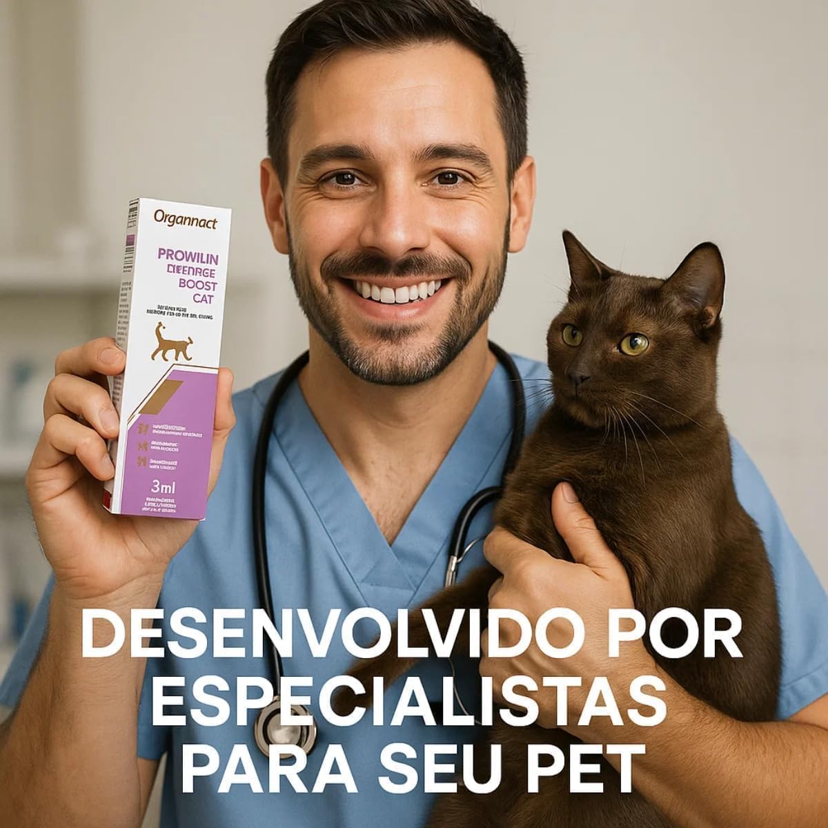 Kit 3 Promun Defense Boost Cat 3ML cada Suplemento Vitamínico Mineral Suporte Nutricional para Gatos Casa Buritis Kit 3 Promun Defense Boost Cat 3ML cada Suplemento Vitamínico Mineral Suporte Nutricional para Gatos Casa Buritis