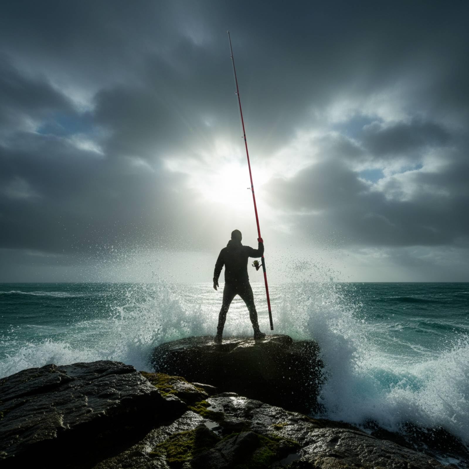 kowaku Canna da Surfcasting Lancio Lungo Canna da Surf Fishing Sottile Attrezzatura per Pescatori, Anglers, Spiaggia, Riva