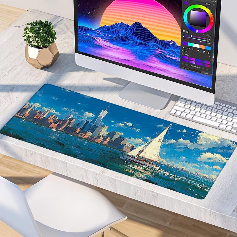 Tappetino Mouse XXL 800x400x3mm Tappetino Mouse Pad Paesaggio 9-VDSLP